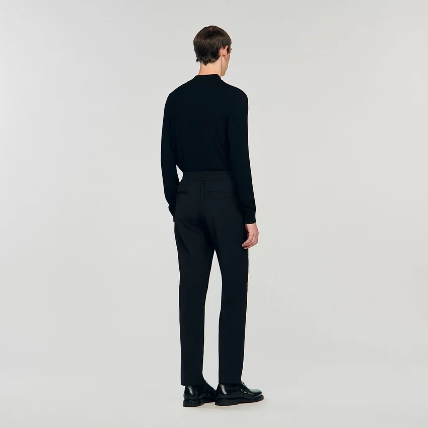 Elasticated straight-leg trousers Elasticated straight-leg trousers