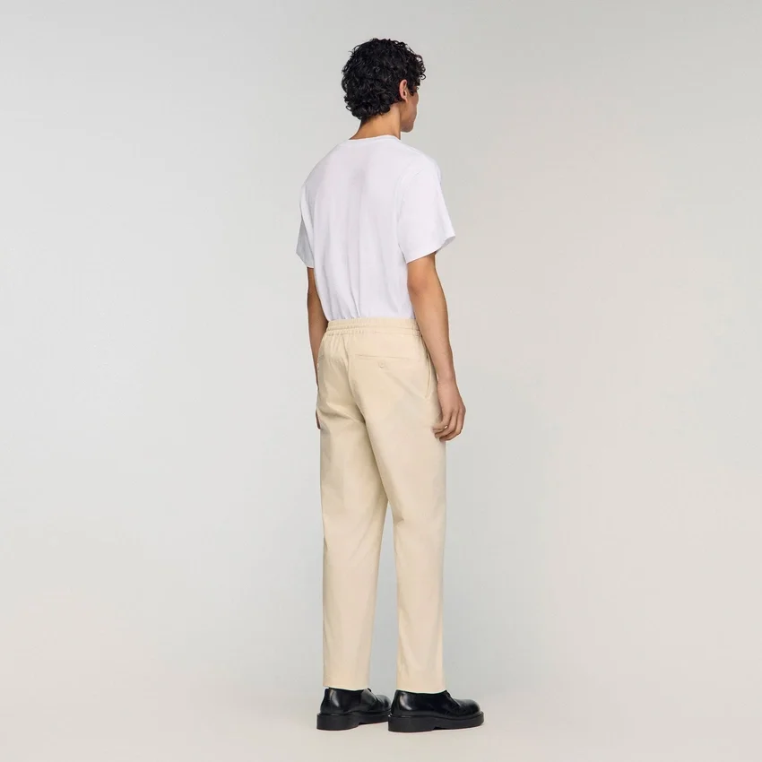 Elasticated straight-leg trousers Elasticated straight-leg trousers