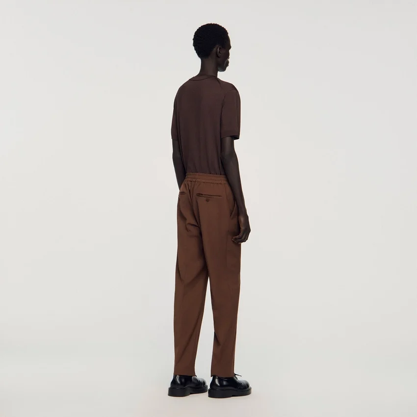 Elasticated straight-leg trousers Elasticated straight-leg trousers
