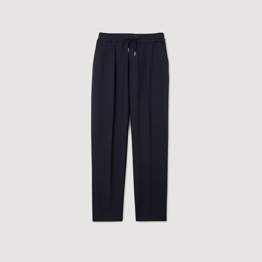 Elasticated straight-leg trousers Elasticated straight-leg trousers