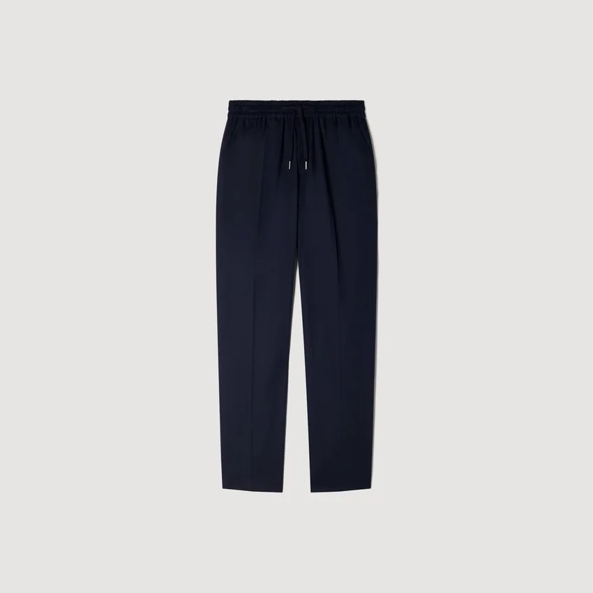 Elasticated straight-leg trousers Elasticated straight-leg trousers