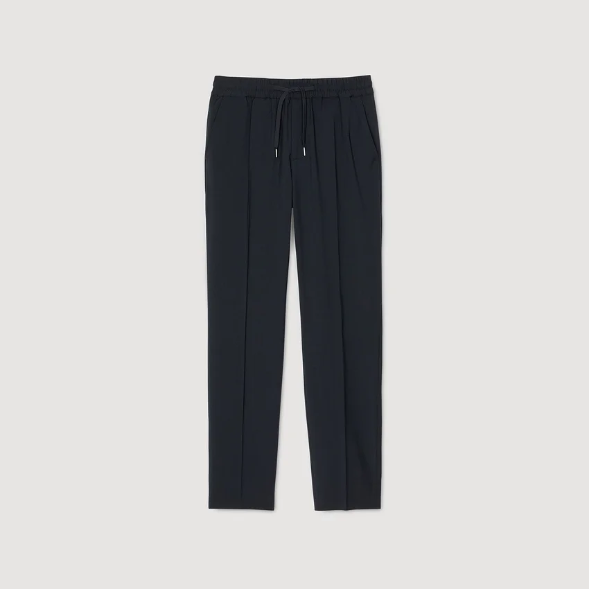 Elasticated straight-leg trousers Elasticated straight-leg trousers
