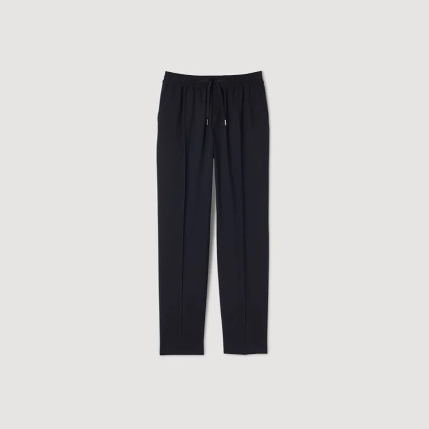 Elasticated straight-leg trousers Elasticated straight-leg trousers