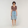 Embroidered Bermuda shorts Embroidered Bermuda shorts