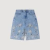 Embroidered Bermuda shorts Embroidered Bermuda shorts