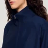 Embroidered collar oversized jacket