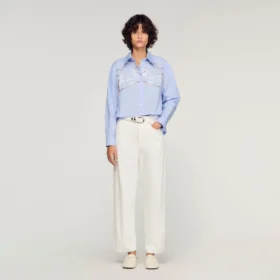 Embroidered cotton shirt