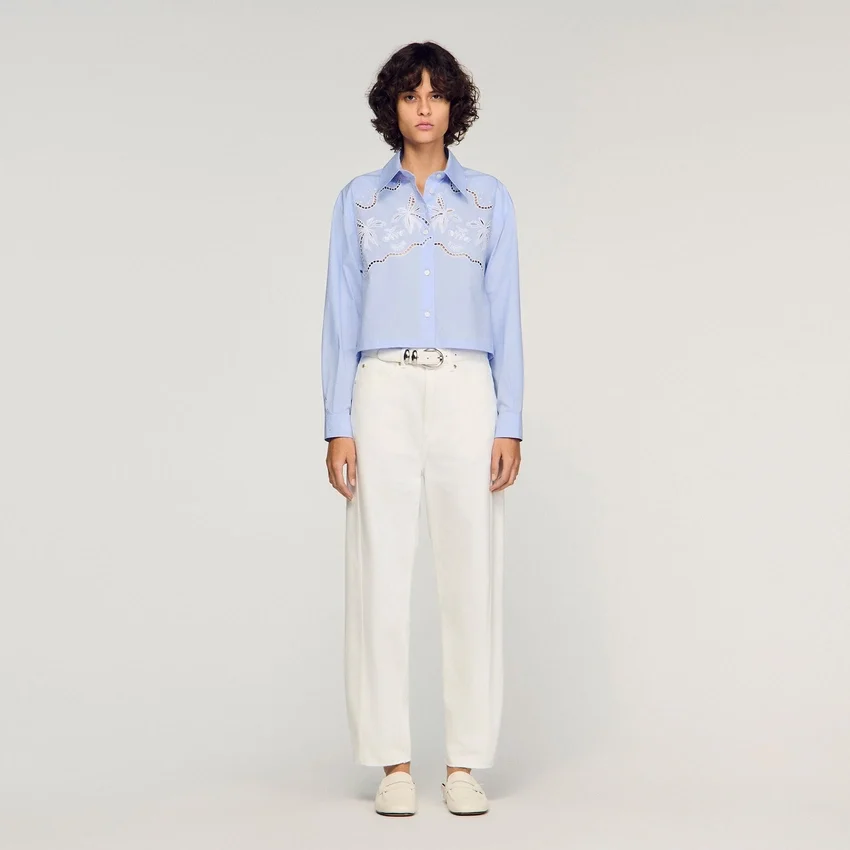 Embroidered cotton shirt Embroidered cotton shirt