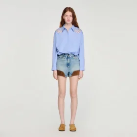 Embroidered cotton shirt