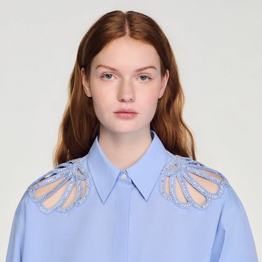 Embroidered cotton shirt Embroidered cotton shirt