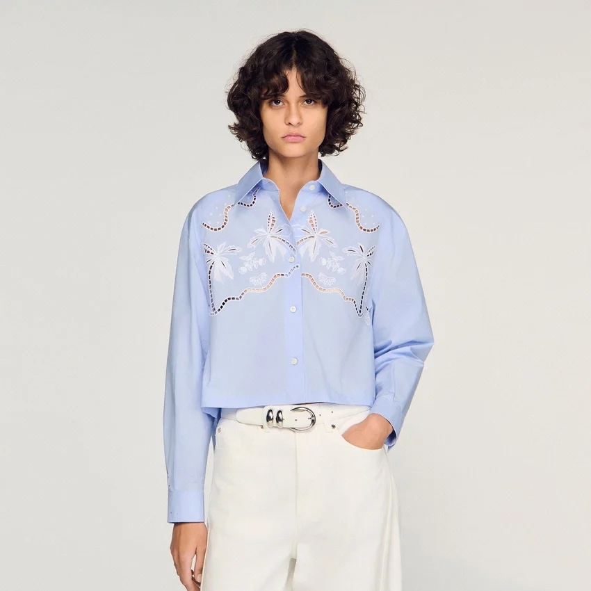 Embroidered cotton shirt Embroidered cotton shirt