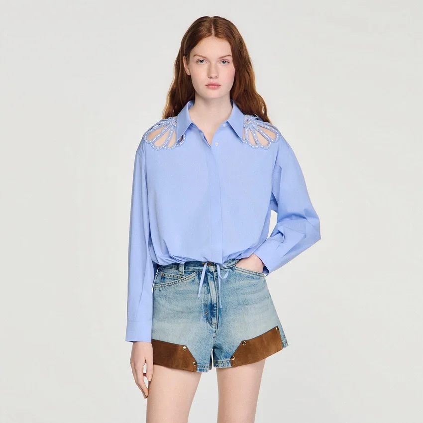 Embroidered cotton shirt Embroidered cotton shirt
