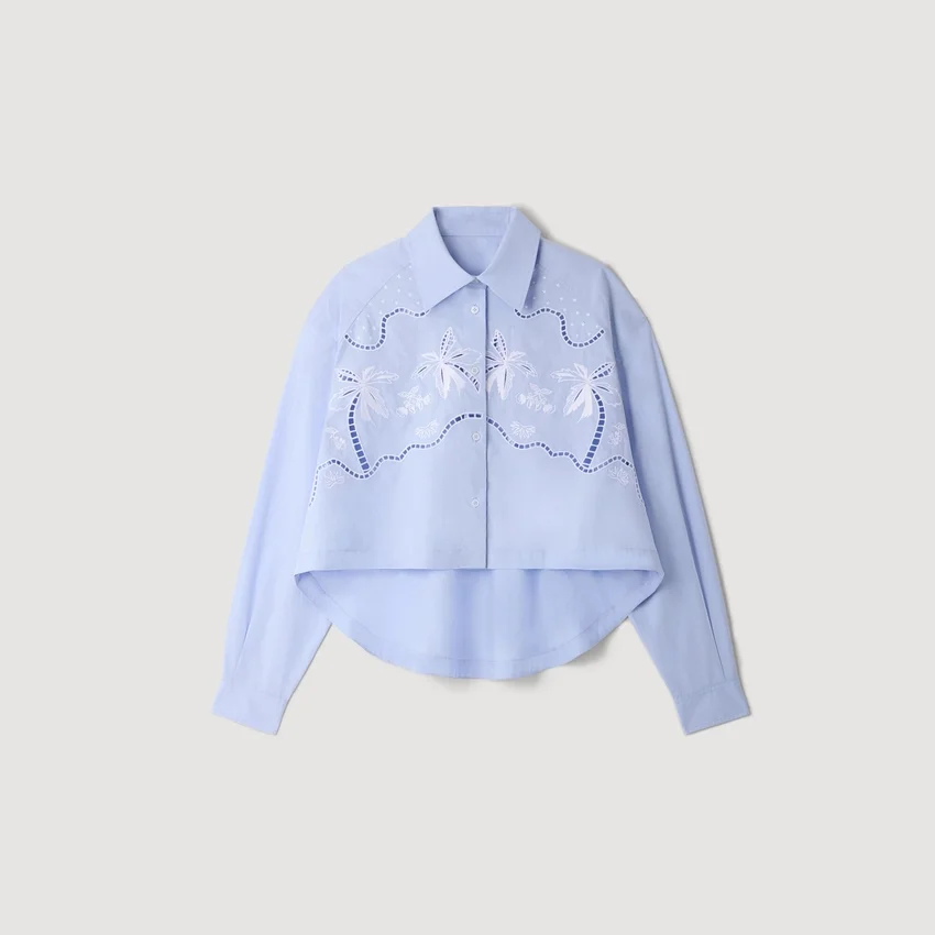 Embroidered cotton shirt Embroidered cotton shirt