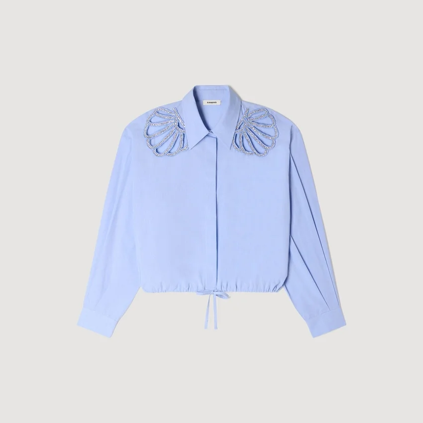 Embroidered cotton shirt Embroidered cotton shirt