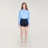 Embroidered cotton shorts Embroidered cotton shorts