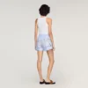 Embroidered cotton shorts Embroidered cotton shorts