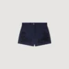 Embroidered cotton shorts Embroidered cotton shorts