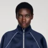 Embroidered cropped satin jacket Embroidered cropped satin jacket