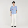 Embroidered horse loose-fit shirt