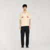 Embroidered horse loose-fit shirt