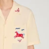 Embroidered horse loose-fit shirt