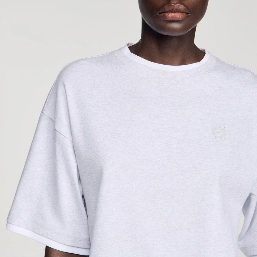 Embroidered logo cotton T-shirt Embroidered logo cotton T-shirt