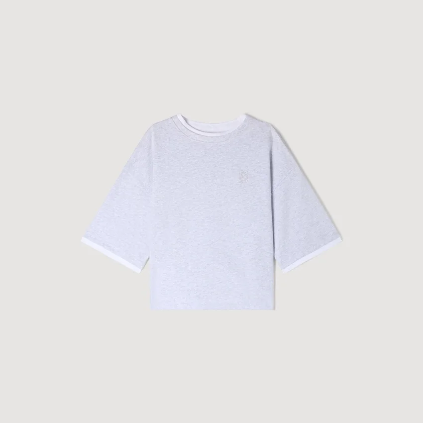 Embroidered logo cotton T-shirt Embroidered logo cotton T-shirt