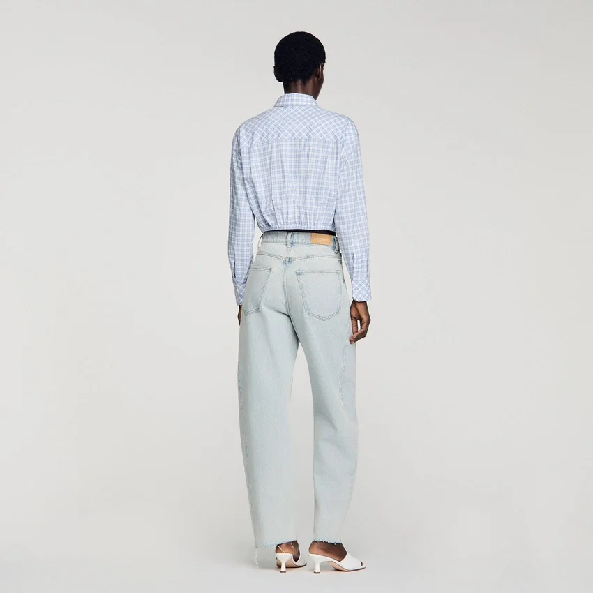 Faded barrel cotton jeans Faded barrel cotton jeans