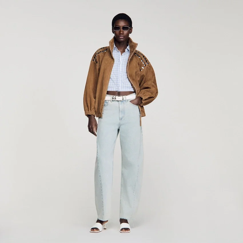 Faded barrel cotton jeans Faded barrel cotton jeans