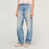 Faded barrel jeans