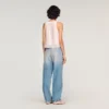 Faded barrel jeans
