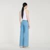 Faded straight-leg rhinestone jeans Faded straight-leg rhinestone jeans