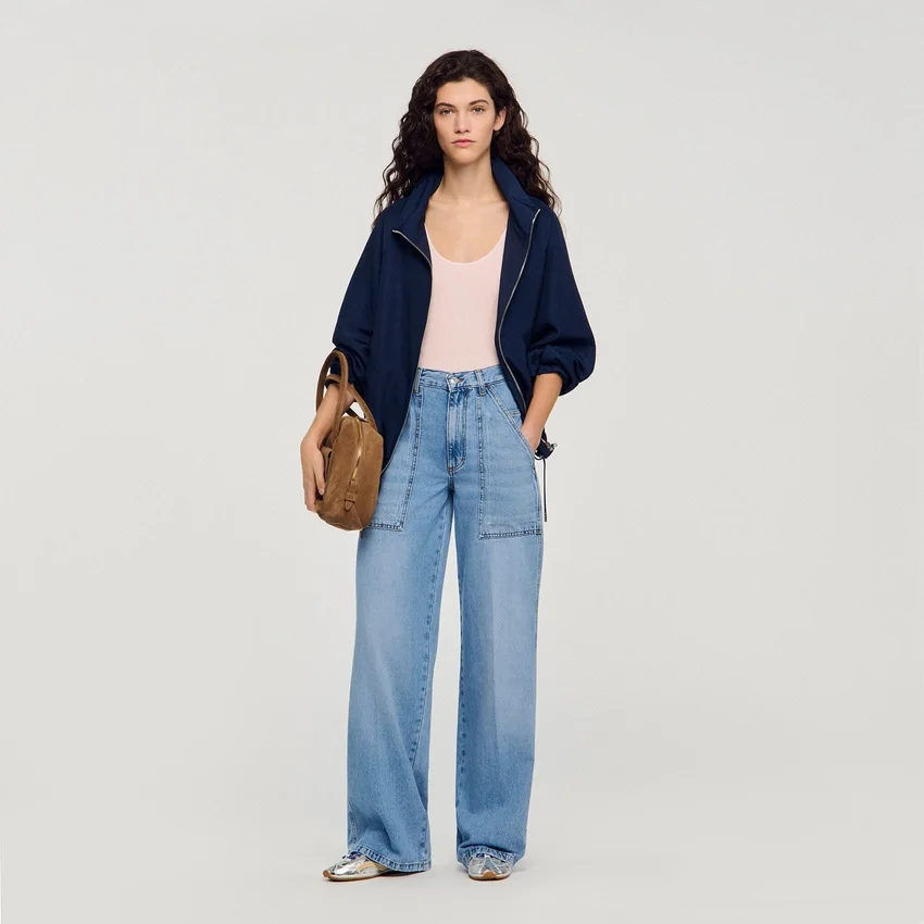 Faded wide straight-leg jeans Faded wide straight-leg jeans