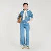 Faded wide straight-leg jeans Faded wide straight-leg jeans