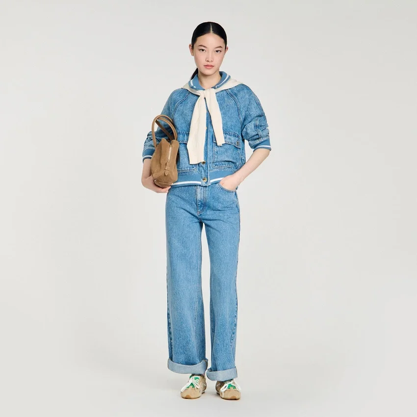 Faded wide straight-leg jeans Faded wide straight-leg jeans