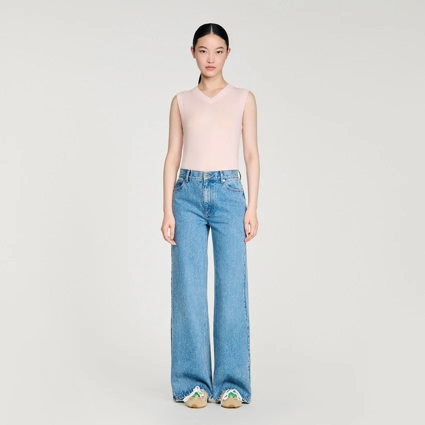Faded wide straight-leg jeans Faded wide straight-leg jeans
