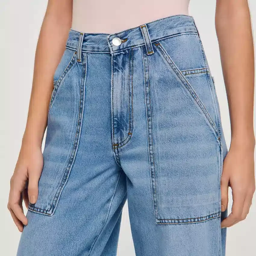 Faded wide straight-leg jeans Faded wide straight-leg jeans