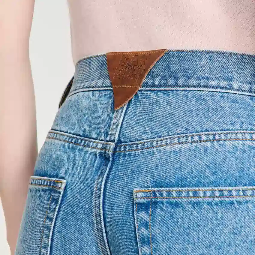 Faded wide straight-leg jeans Faded wide straight-leg jeans