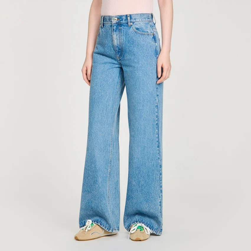 Faded wide straight-leg jeans Faded wide straight-leg jeans