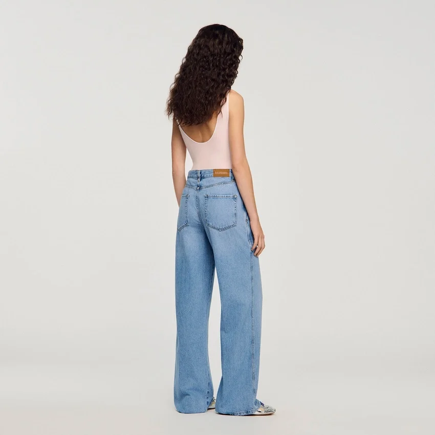 Faded wide straight-leg jeans Faded wide straight-leg jeans