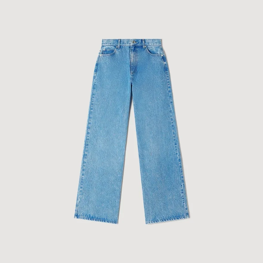 Faded wide straight-leg jeans Faded wide straight-leg jeans