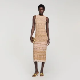 Fancy knit midi dress