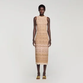 Fancy knit midi dress