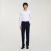 Fitted stretch cotton shirt