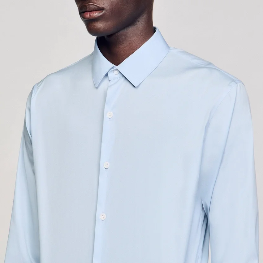 Fitted stretch cotton shirt Fitted stretch cotton shirt