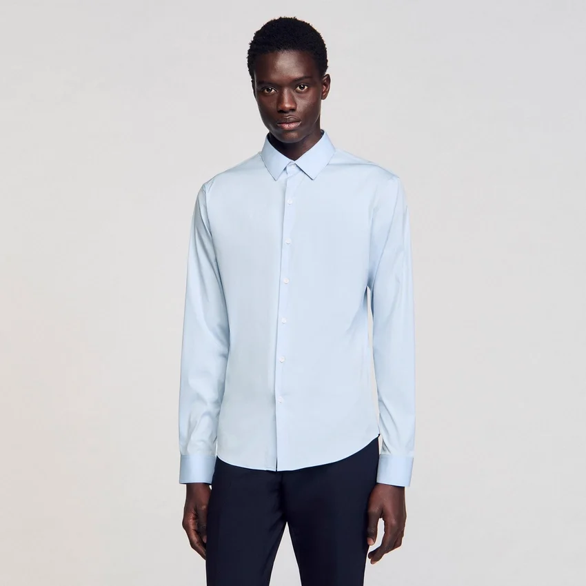 Fitted stretch cotton shirt Fitted stretch cotton shirt
