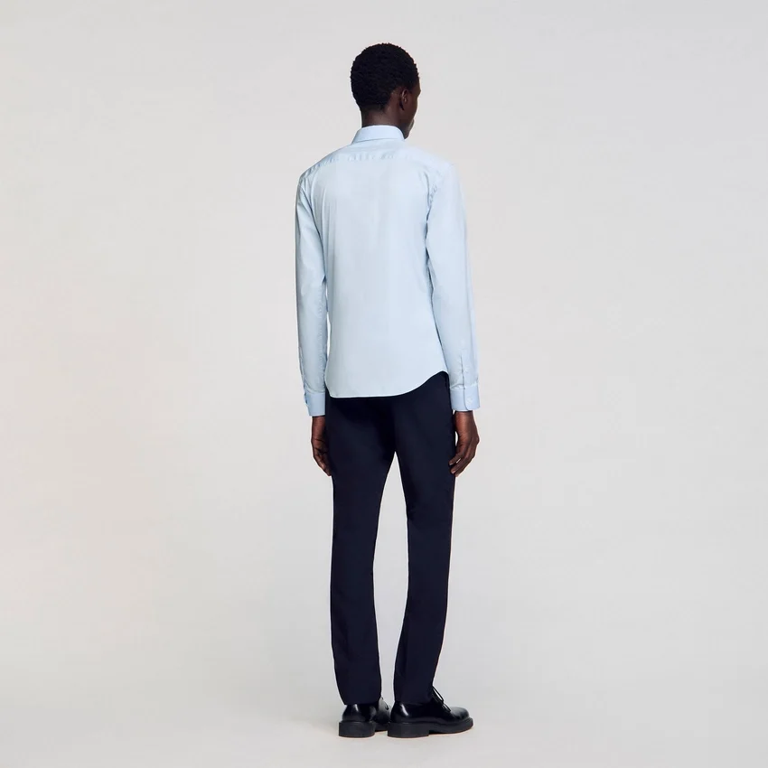 Fitted stretch cotton shirt Fitted stretch cotton shirt