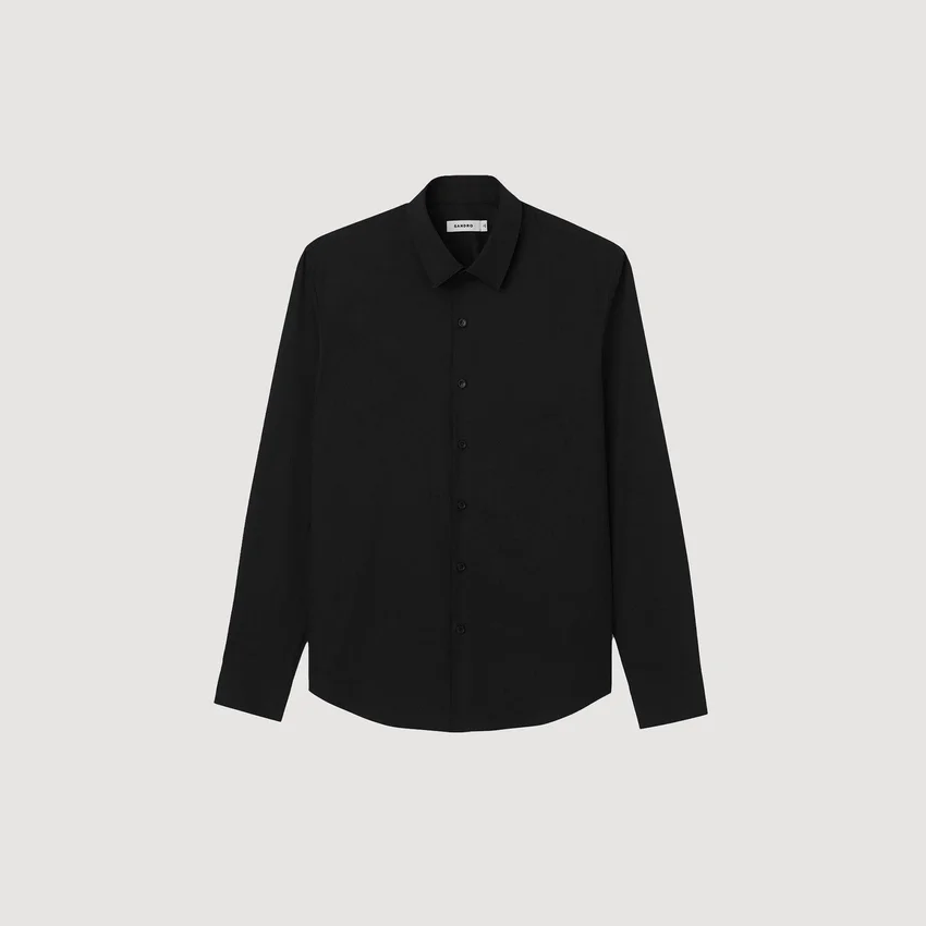 Fitted stretch cotton shirt Fitted stretch cotton shirt
