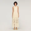 Floral cotton guipure maxi dress Floral cotton guipure maxi dress