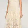 Floral cotton guipure maxi dress Floral cotton guipure maxi dress